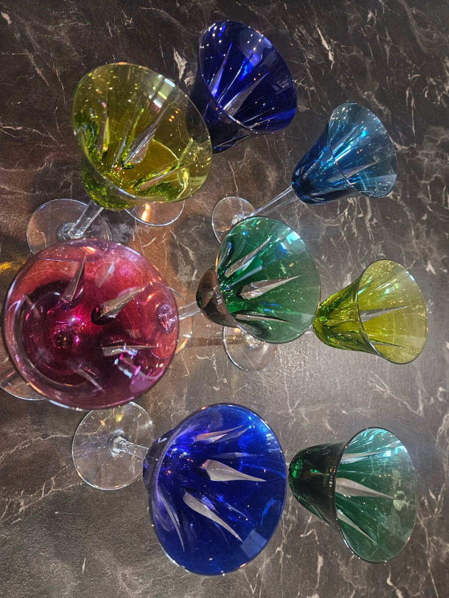 8 verres cristal Saint Louis -photo-6