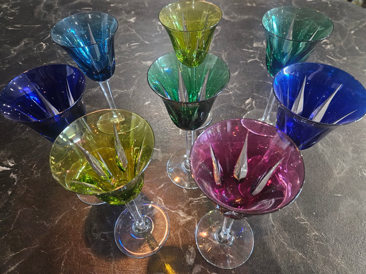 8 verres cristal Saint Louis -photo-7