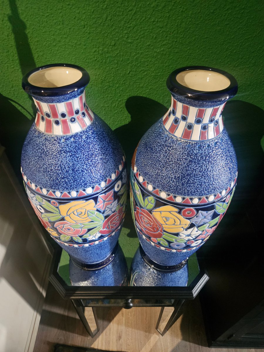 Paire de vases Art Deco Amphora-photo-3