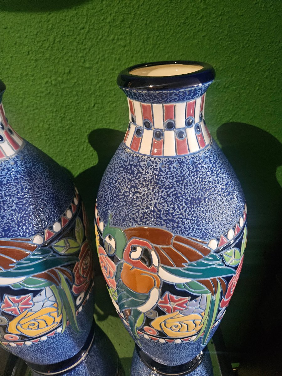 Paire de vases Art Deco Amphora-photo-4