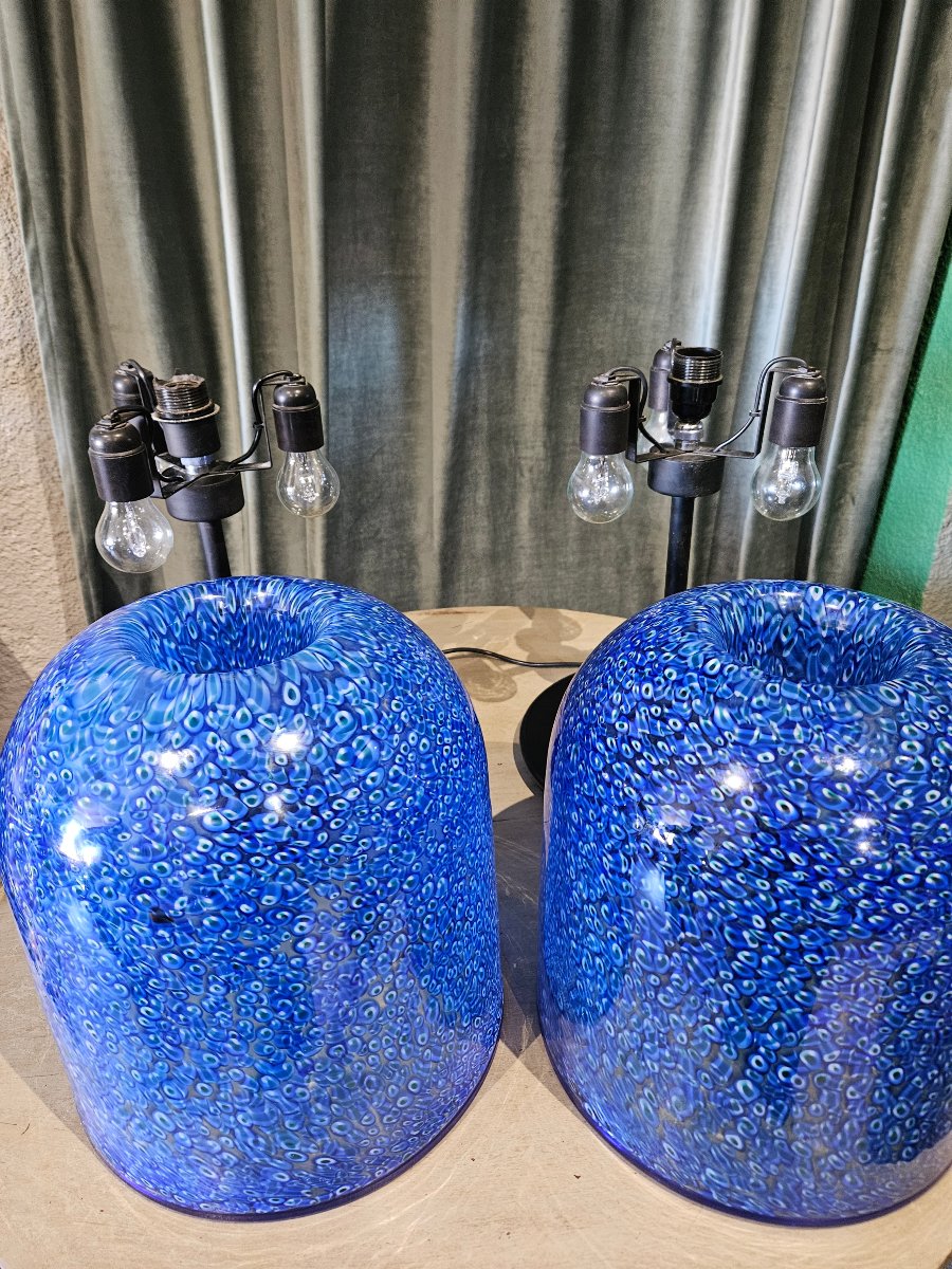 Paire de lampes Gae Aulenti par Vistosi 1970-photo-3