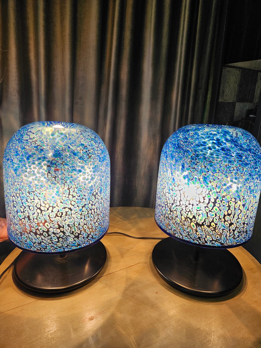 Paire de lampes Gae Aulenti par Vistosi 1970-photo-3