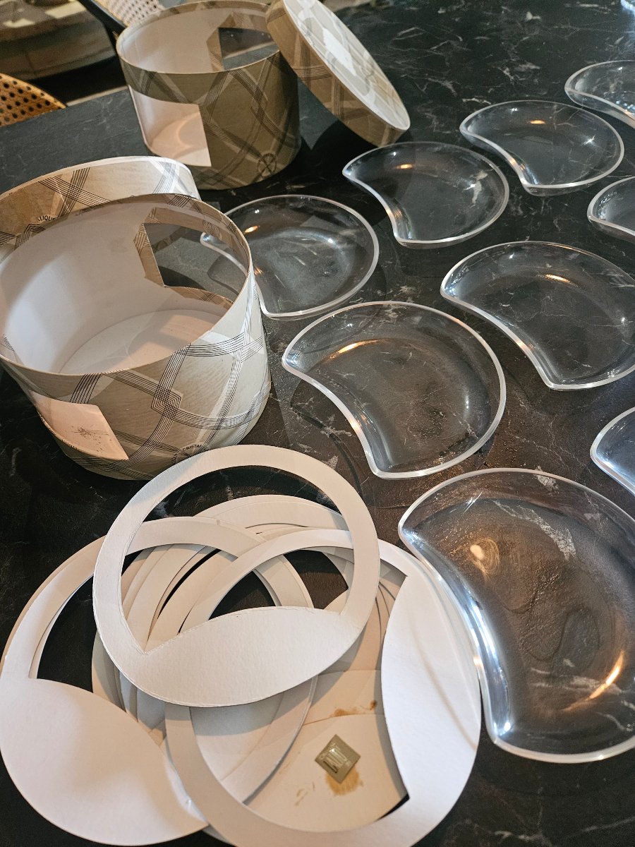 12 coupelles rognon Lalique france-photo-2