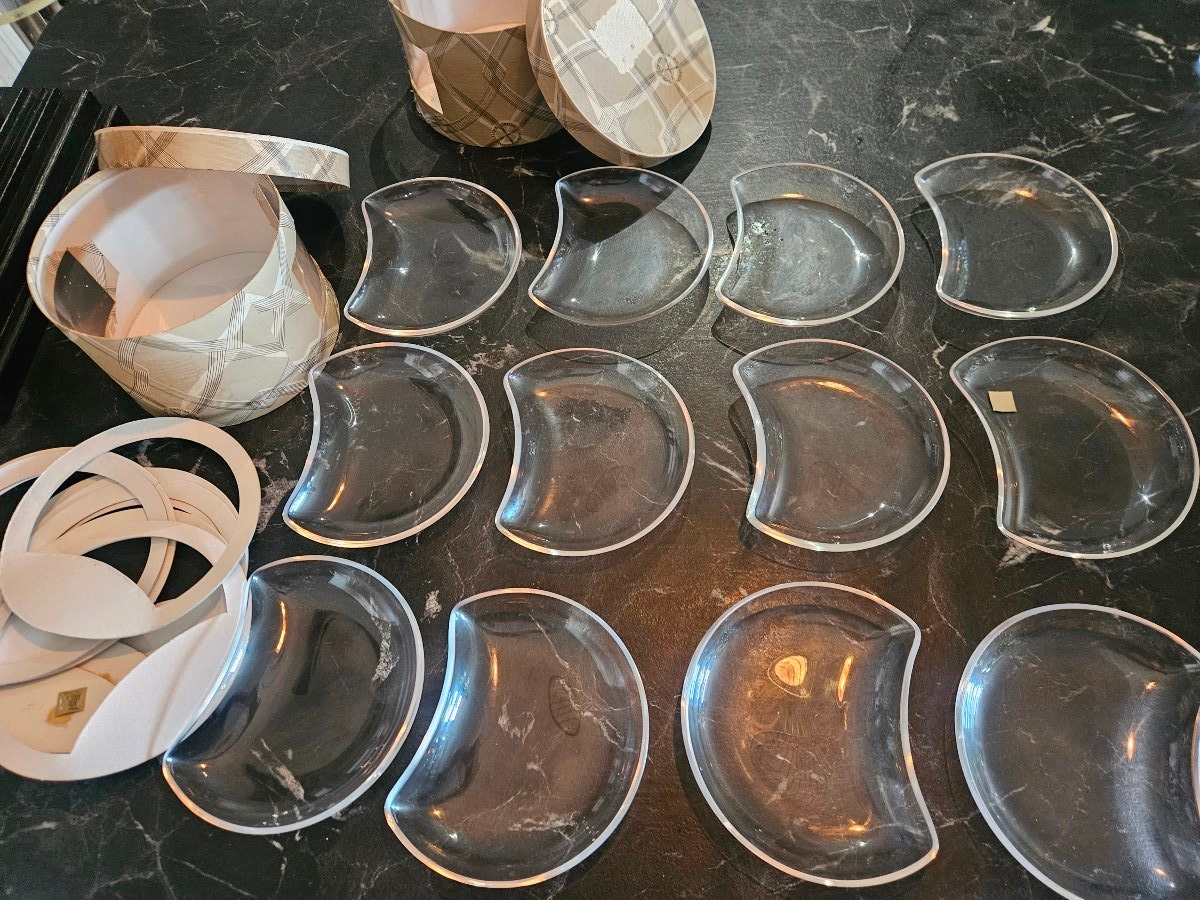 12 coupelles rognon Lalique france
