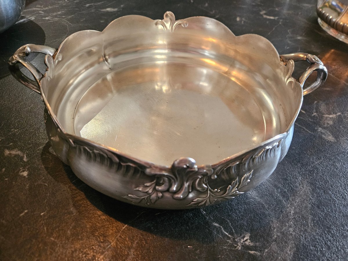 Gallia Silver-plated Metal Vegetable Holder-photo-4
