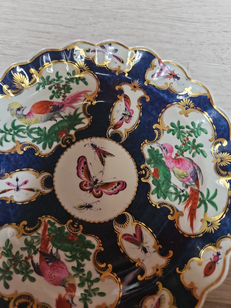 Pair Of Worcester Plates, 18th Century-photo-5