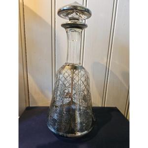 Carafe En Cristal Et Argent Saint Graal 