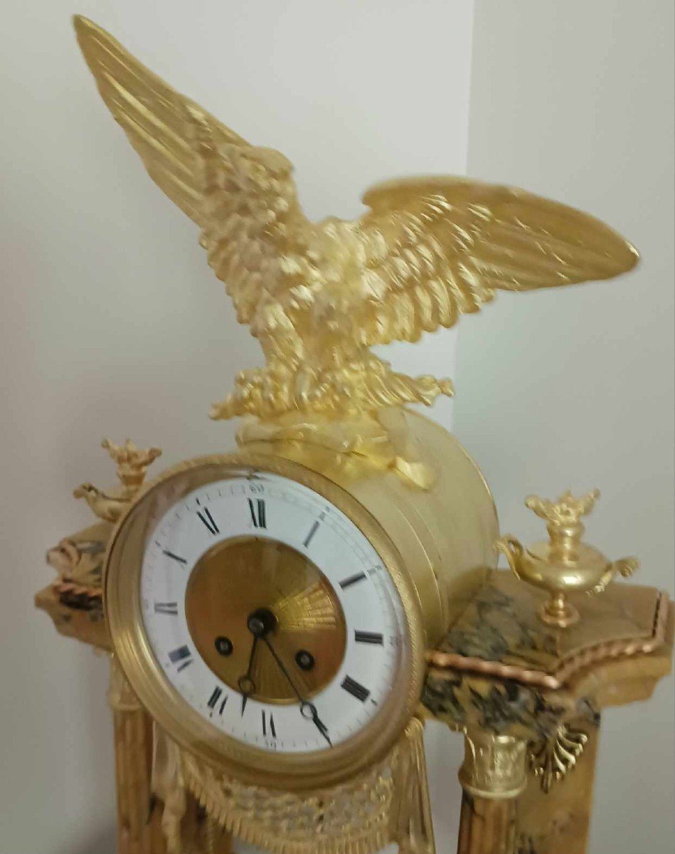 Portico Clock With Eagle Napoleon III-photo-4
