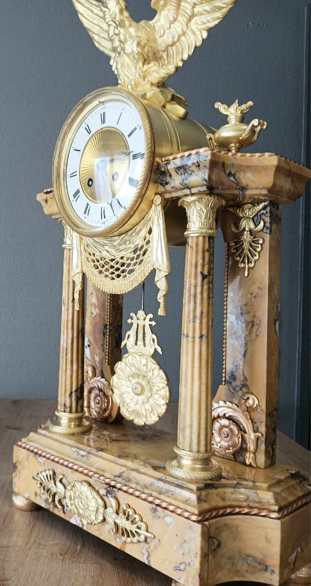 Portico Clock With Eagle Napoleon III-photo-3