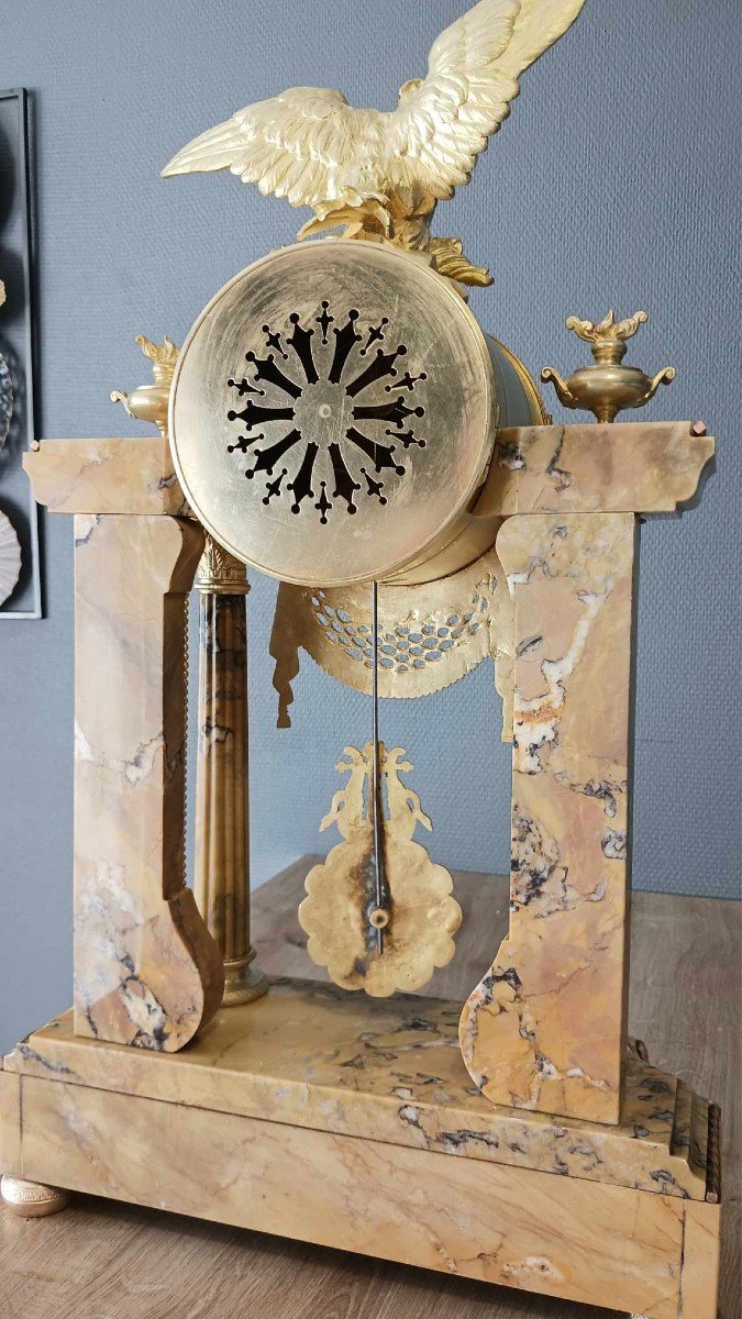 Portico Clock With Eagle Napoleon III-photo-4