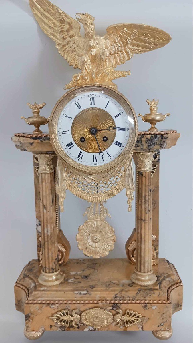Portico Clock With Eagle Napoleon III-photo-6