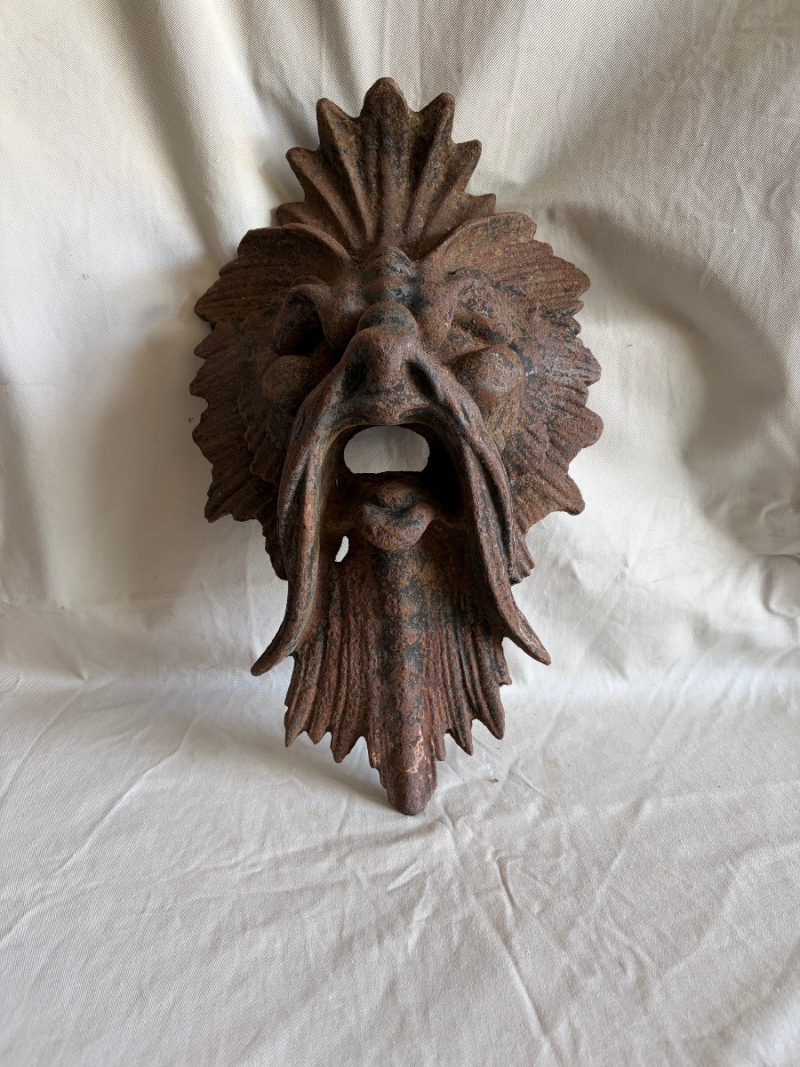 Mascaron ou dégueuloir  de fontaine XIX ème-photo-4