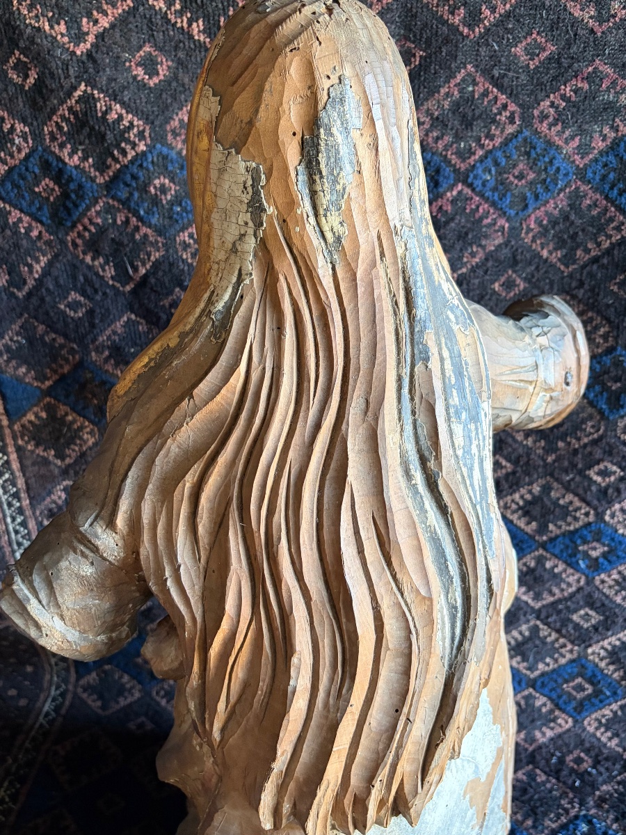 Statue de Marie-Madeleine en bois doré XVIII ème-photo-6