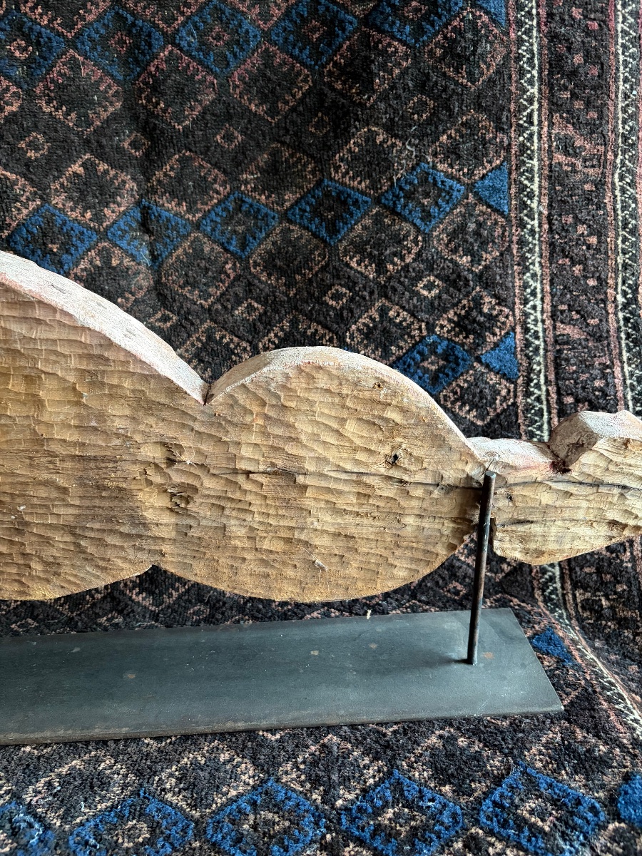 20th-century Wooden Sculpture Of A Dolphin-photo-4