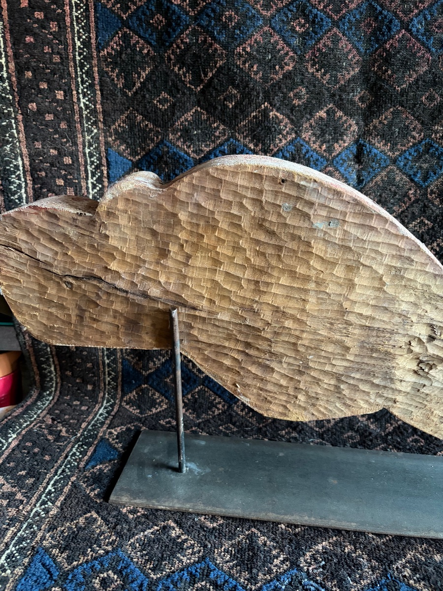 20th-century Wooden Sculpture Of A Dolphin-photo-5