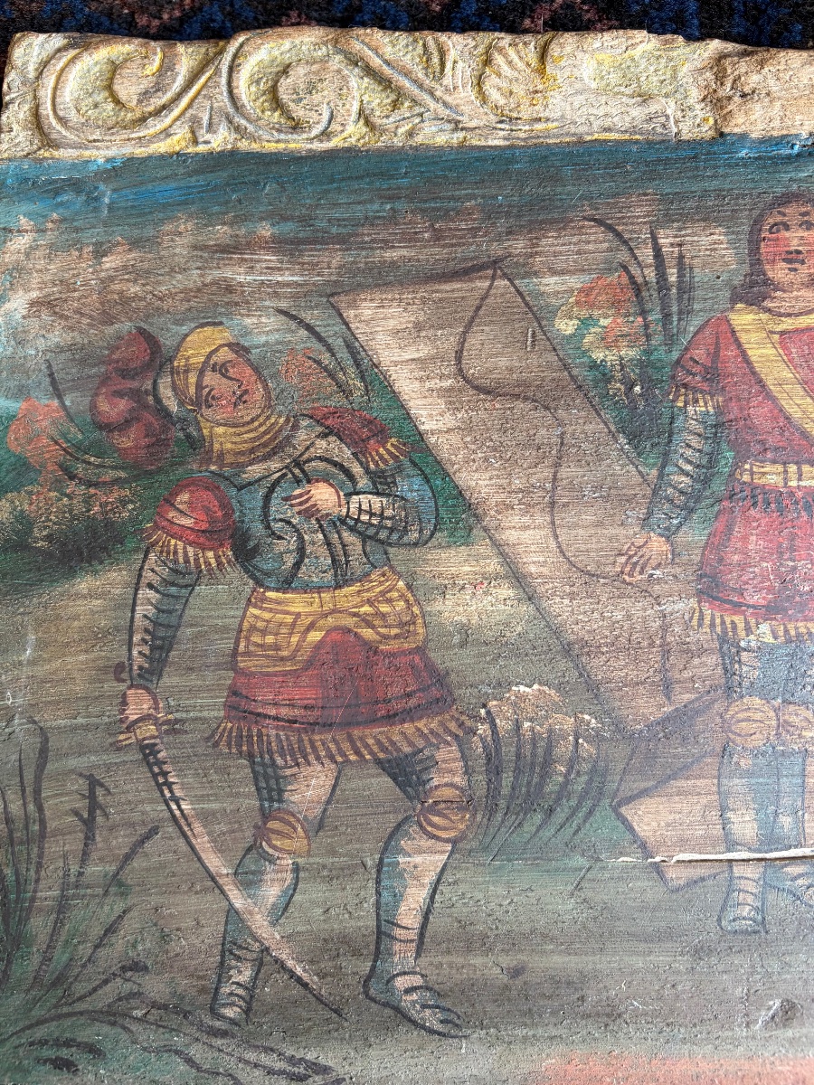 19th-century Sicilian Cart Panel-photo-4