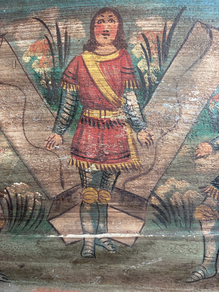 19th-century Sicilian Cart Panel-photo-5