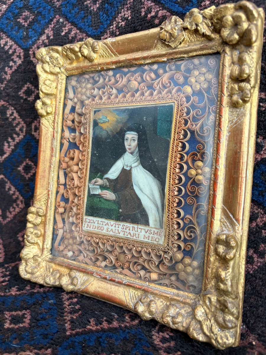 Paperolles représentant sainte Thérèse XVIII ème-photo-4