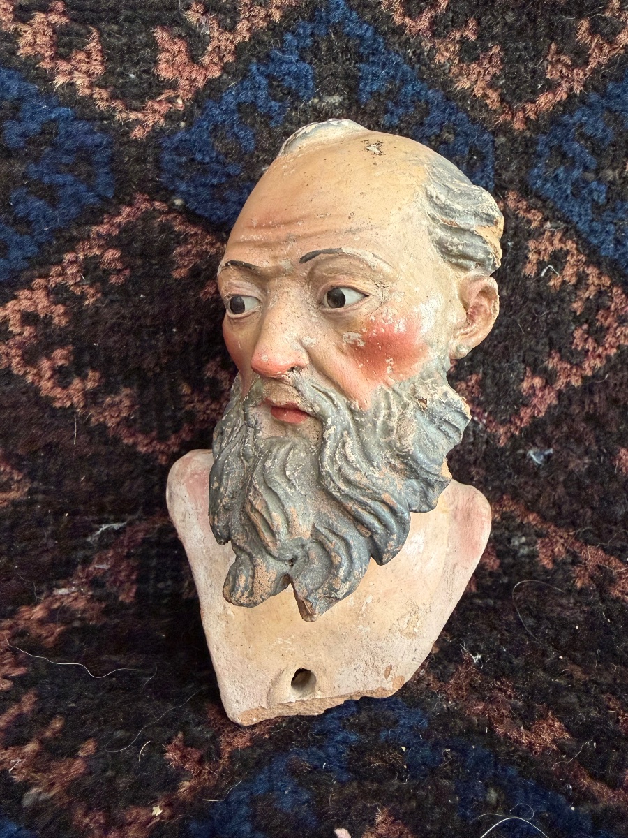 18th-century Neapolitan Santon Head-photo-2