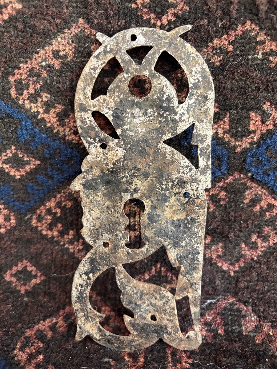 18th-century German Iron Door Lock-photo-2