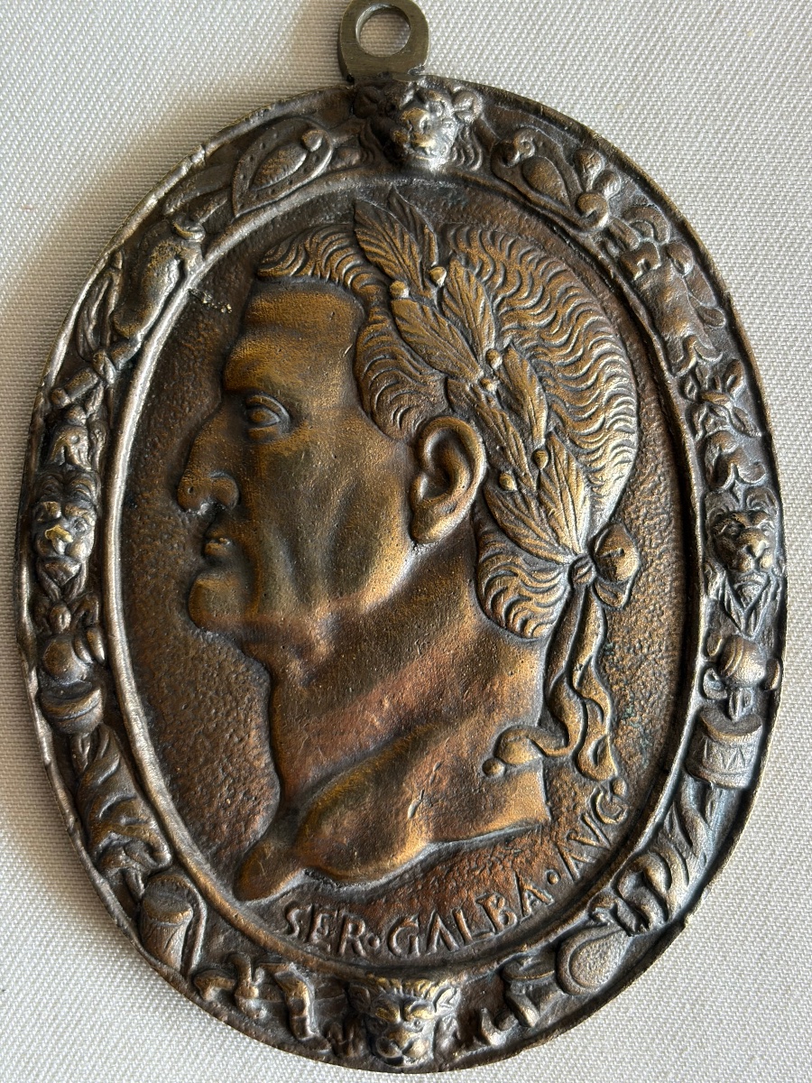 Médaille en bronze représentant Galba XIX ème