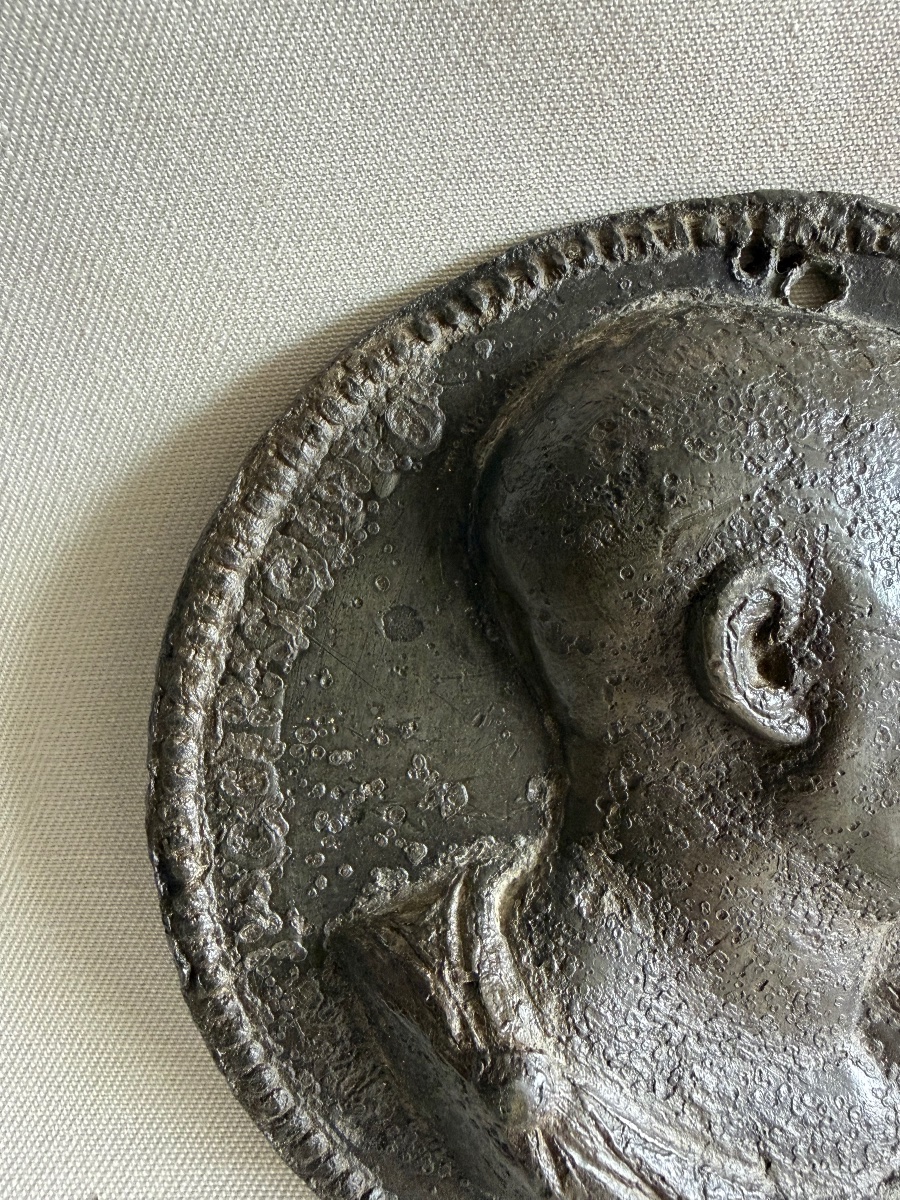 Médaille de plomb XVII ème-photo-4