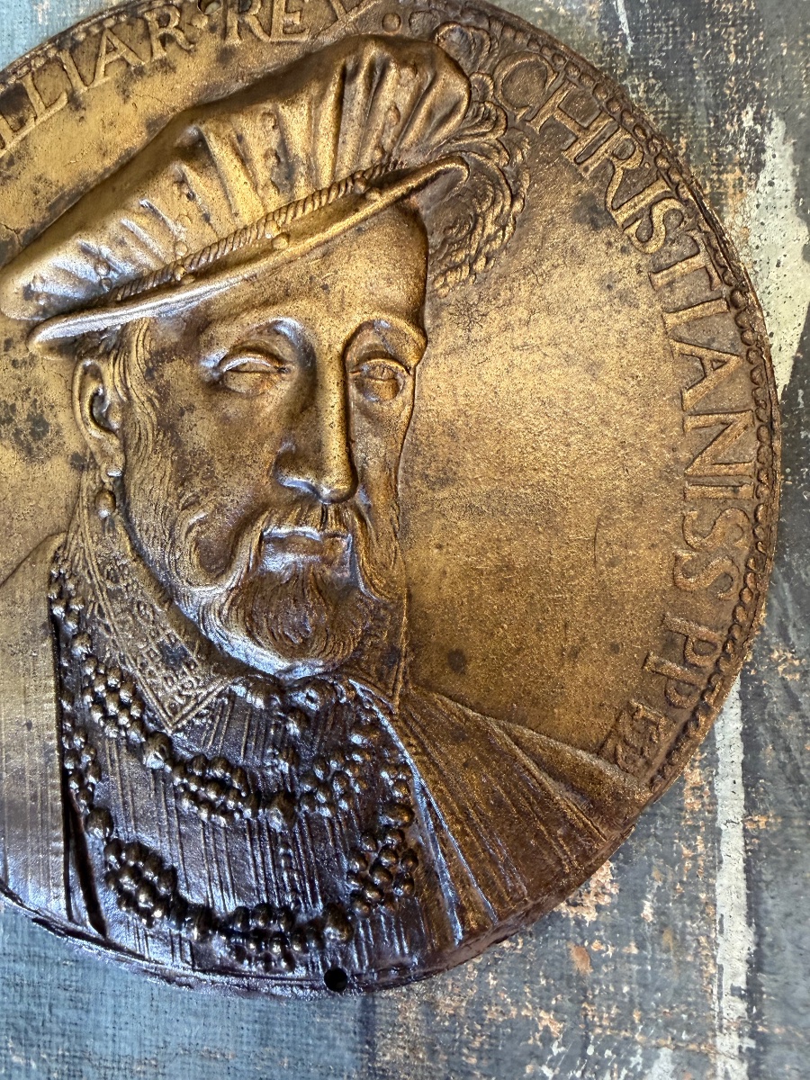 Médaille en bronze d’Henri II roi de France-photo-1