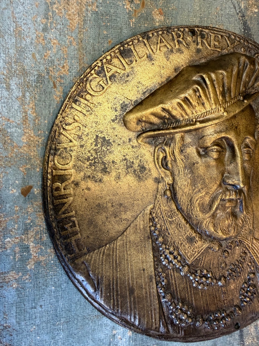 Médaille en bronze d’Henri II roi de France-photo-2