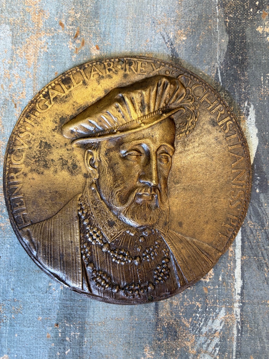 Médaille en bronze d’Henri II roi de France