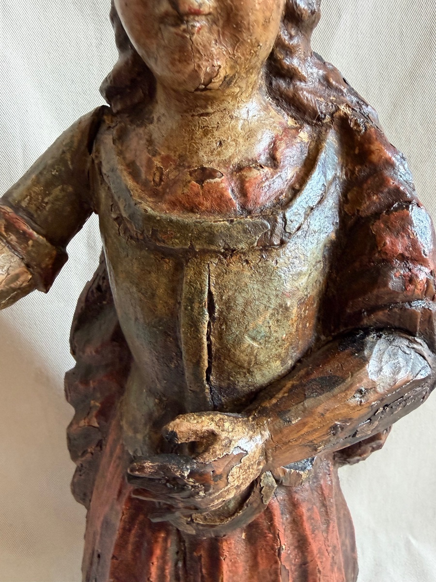 Polychrome Wooden Figurine -photo-4