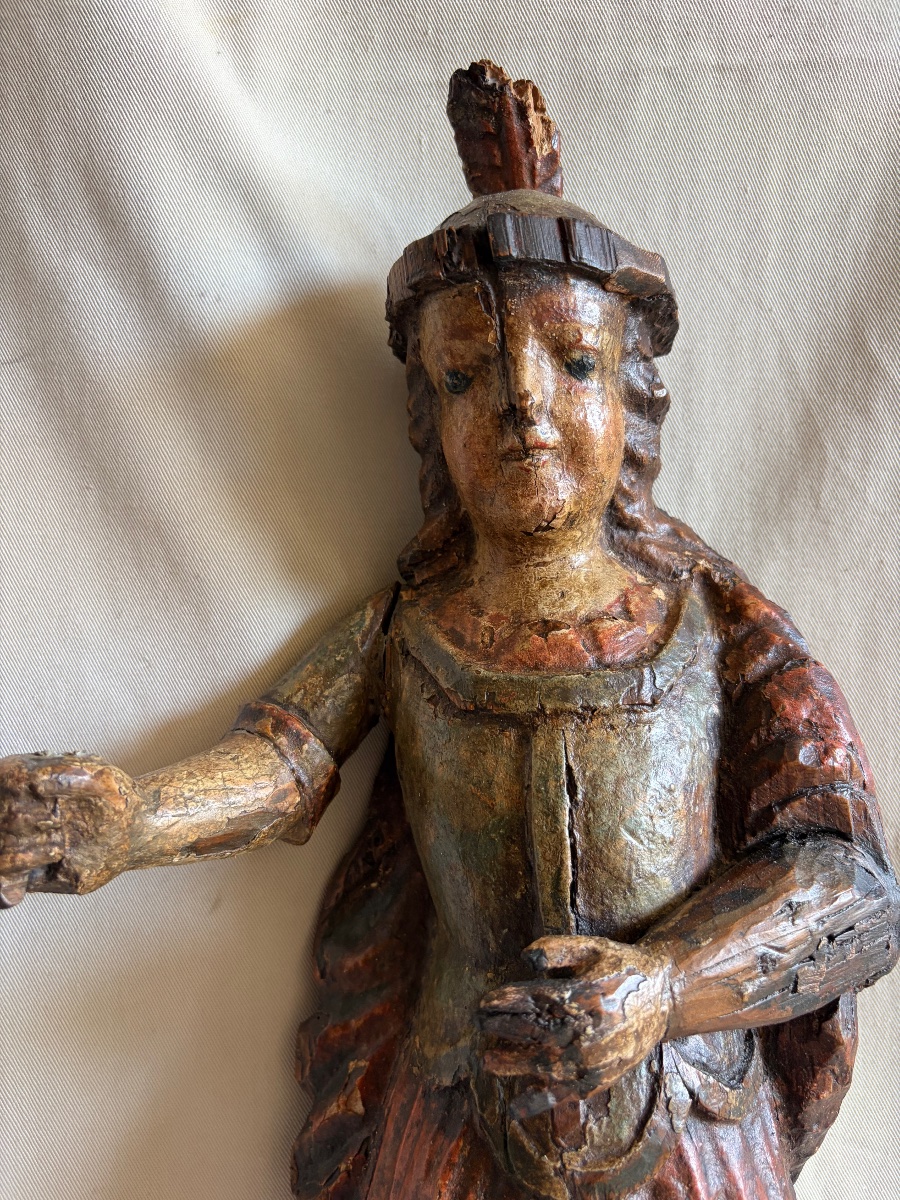 Polychrome Wooden Figurine -photo-1