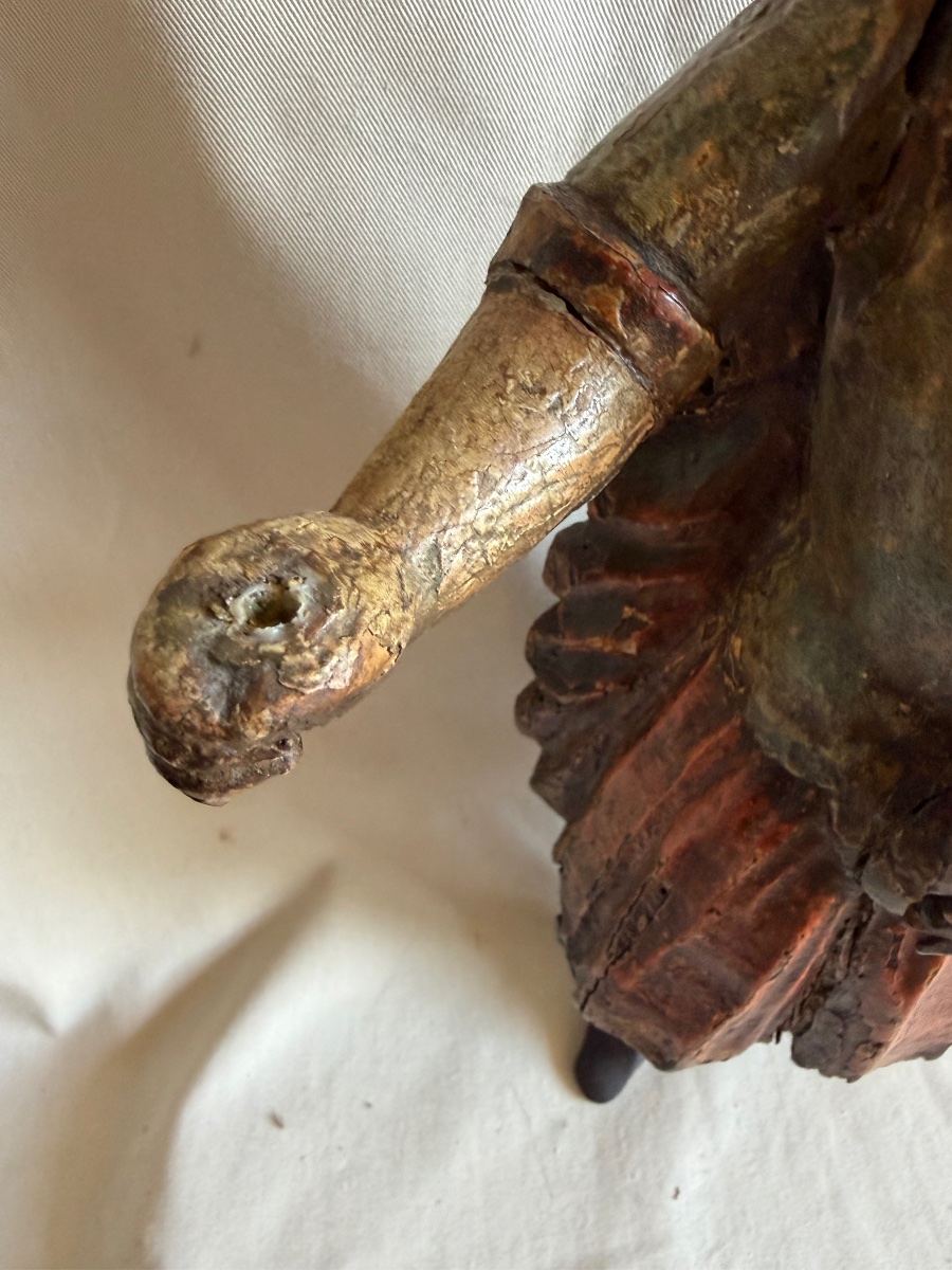 Polychrome Wooden Figurine -photo-2