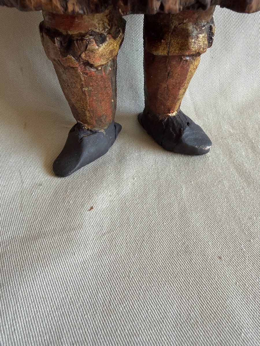 Polychrome Wooden Figurine -photo-7