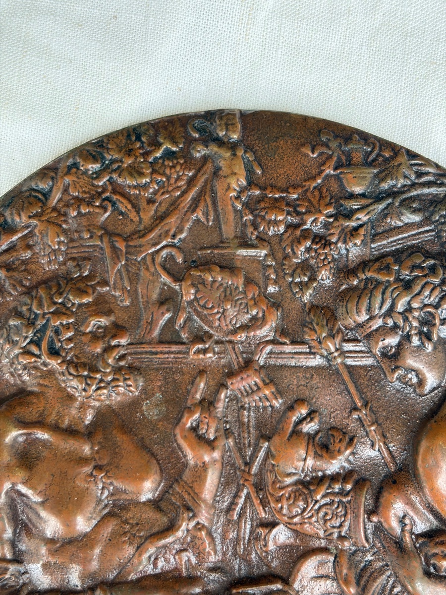Bronze Medallion Modeled After Donatello, 19th Century-photo-3