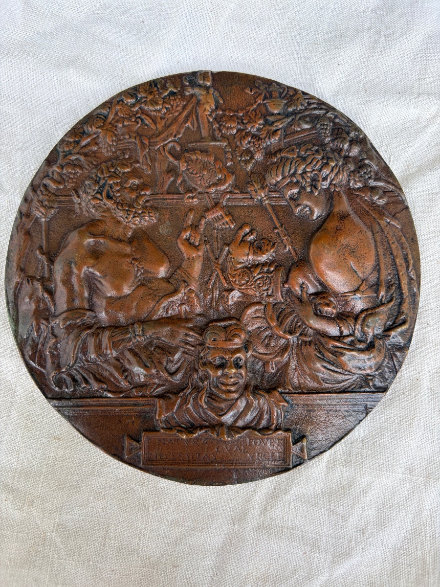 Bronze Medallion Modeled After Donatello, 19th Century