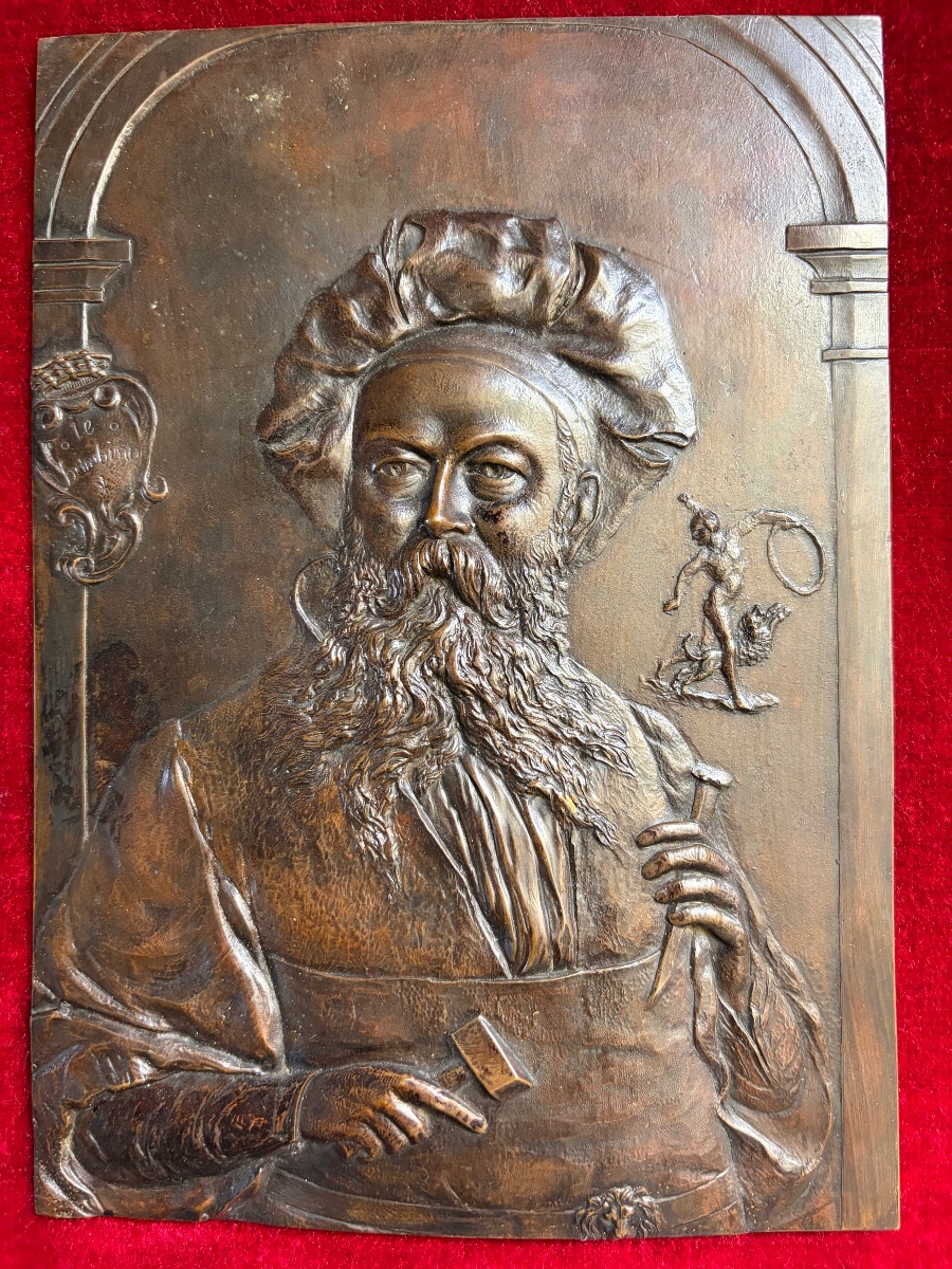 19th-century Bronze Plaque-photo-2