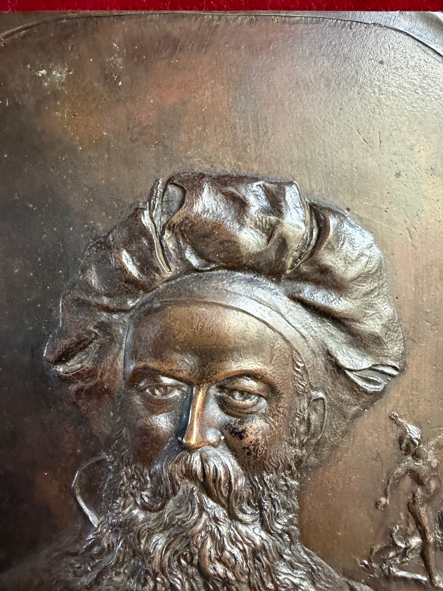 19th-century Bronze Plaque-photo-3