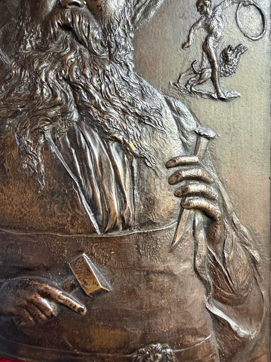 19th-century Bronze Plaque-photo-4