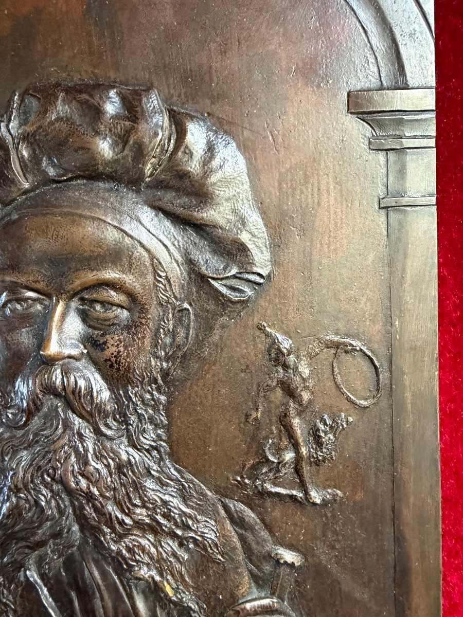 19th-century Bronze Plaque-photo-1