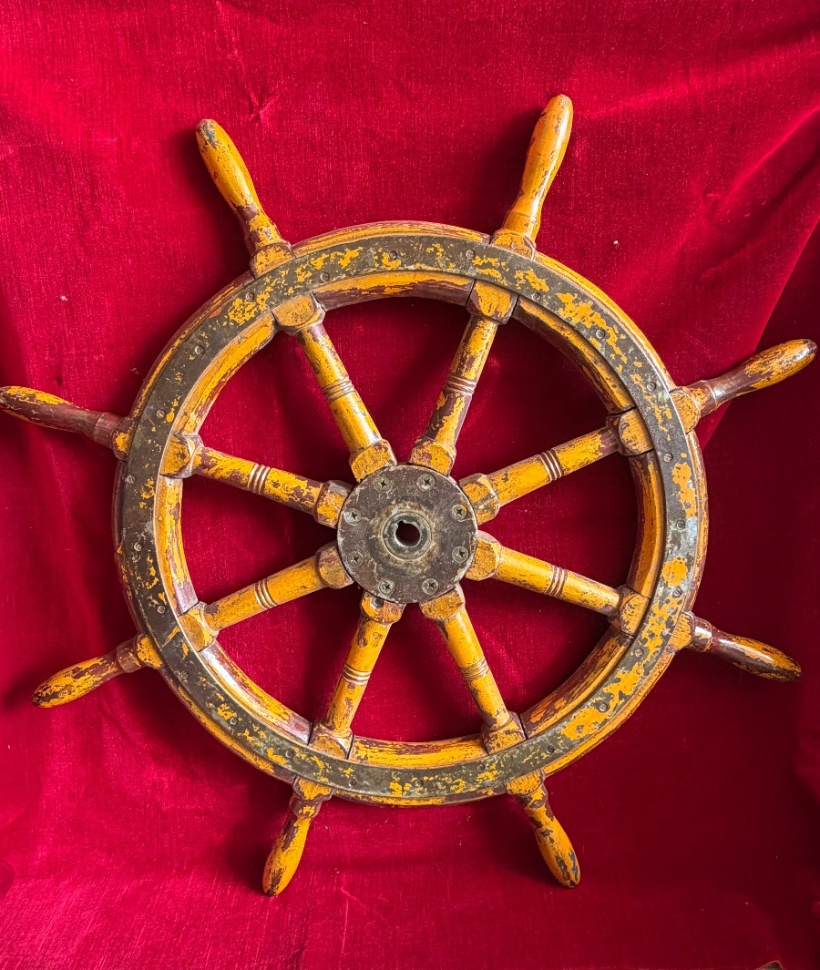 Antique Rudder Wheel