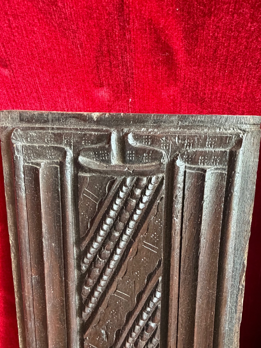 Trunk Panels With 17th-century Napkin-fold Decoration-photo-1