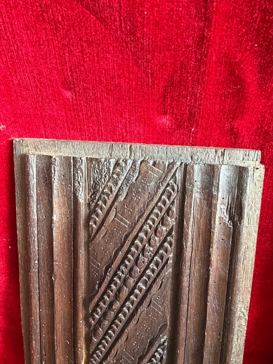 Trunk Panels With 17th-century Napkin-fold Decoration-photo-2