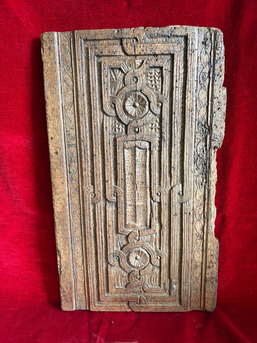 16th-century Carved Wooden Panel-photo-2