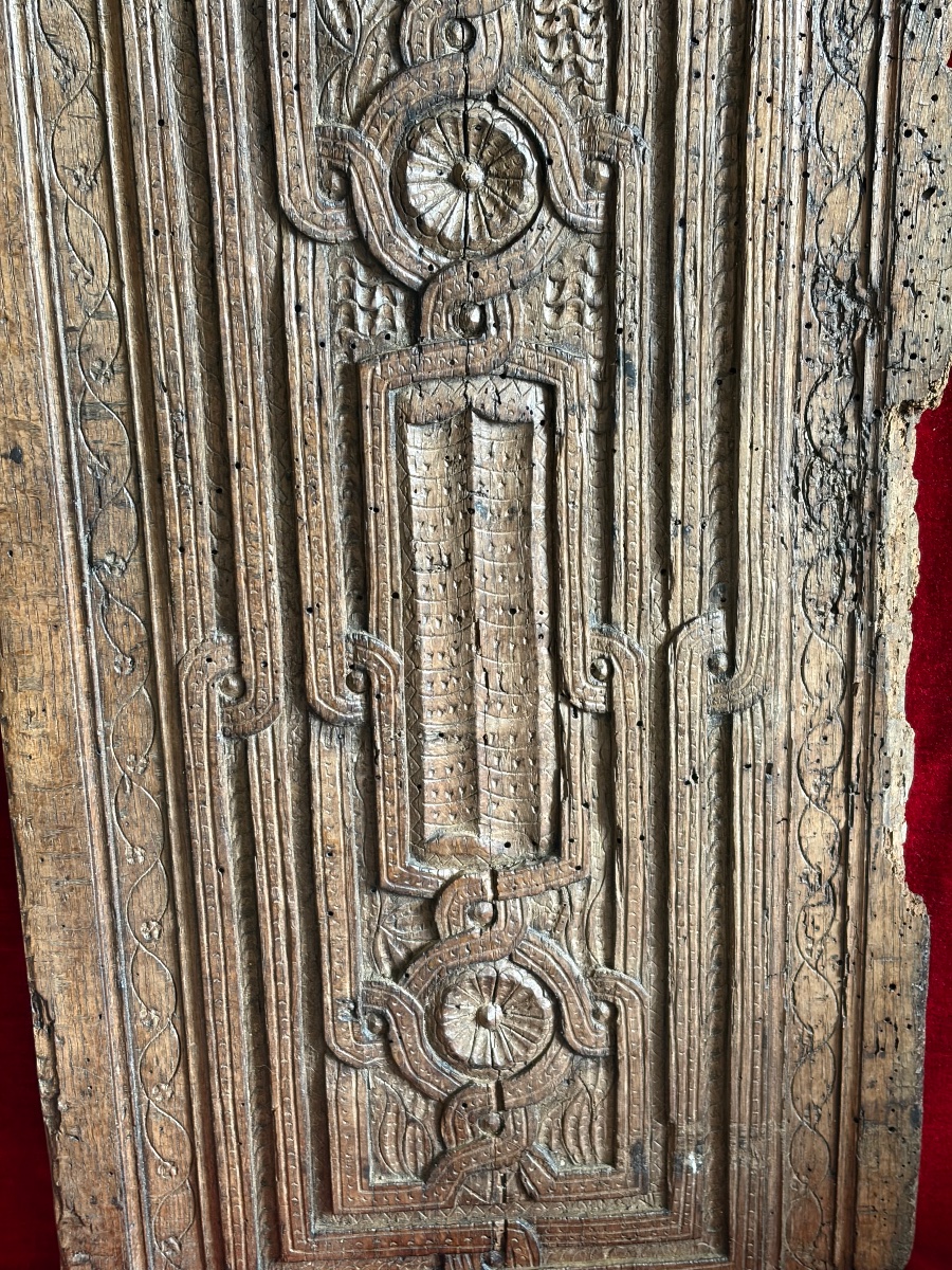 16th-century Carved Wooden Panel-photo-3