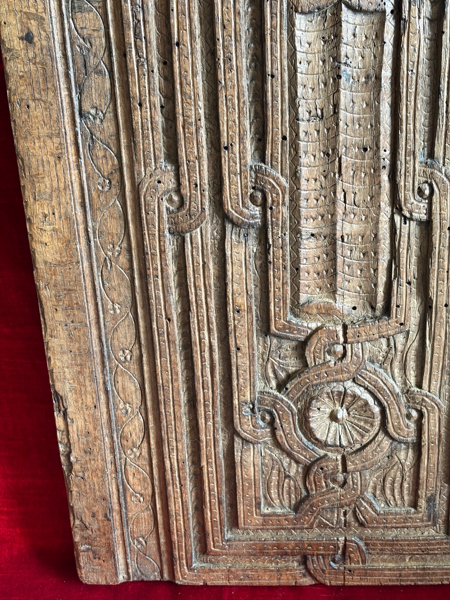 16th-century Carved Wooden Panel-photo-4