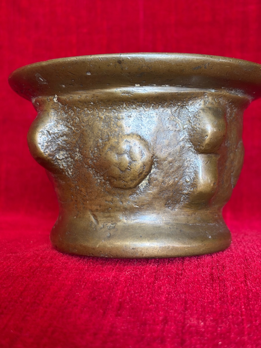 Small Bronze Apothecary Mortar-photo-4