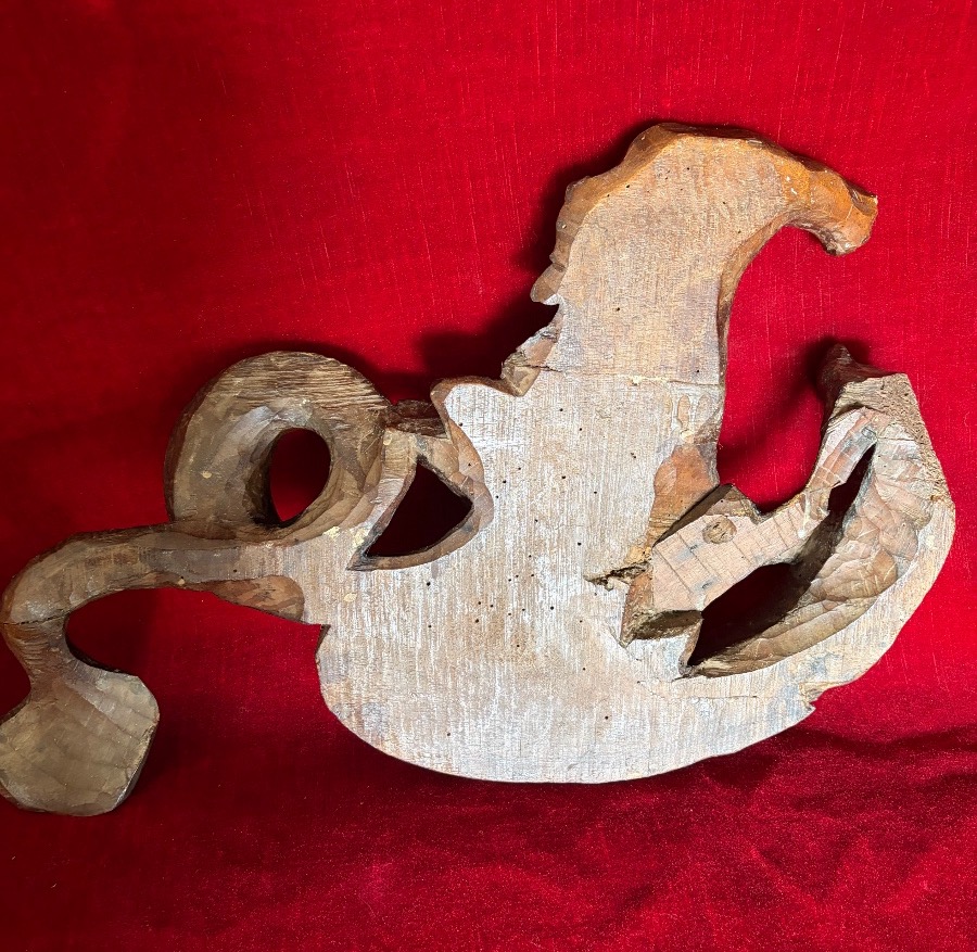 Paire d’éléments décoratifs, représentant des monstres marins XVIII ème-photo-8