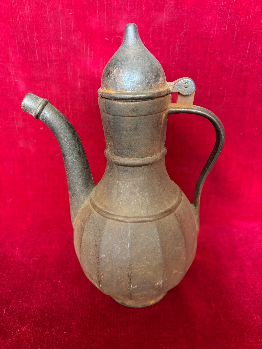 Théière ou pichet russe en fonte XIX ème-photo-3