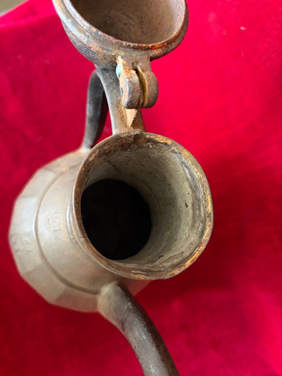 Théière ou pichet russe en fonte XIX ème-photo-5