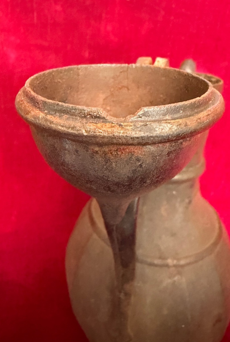 Théière ou pichet russe en fonte XIX ème-photo-7